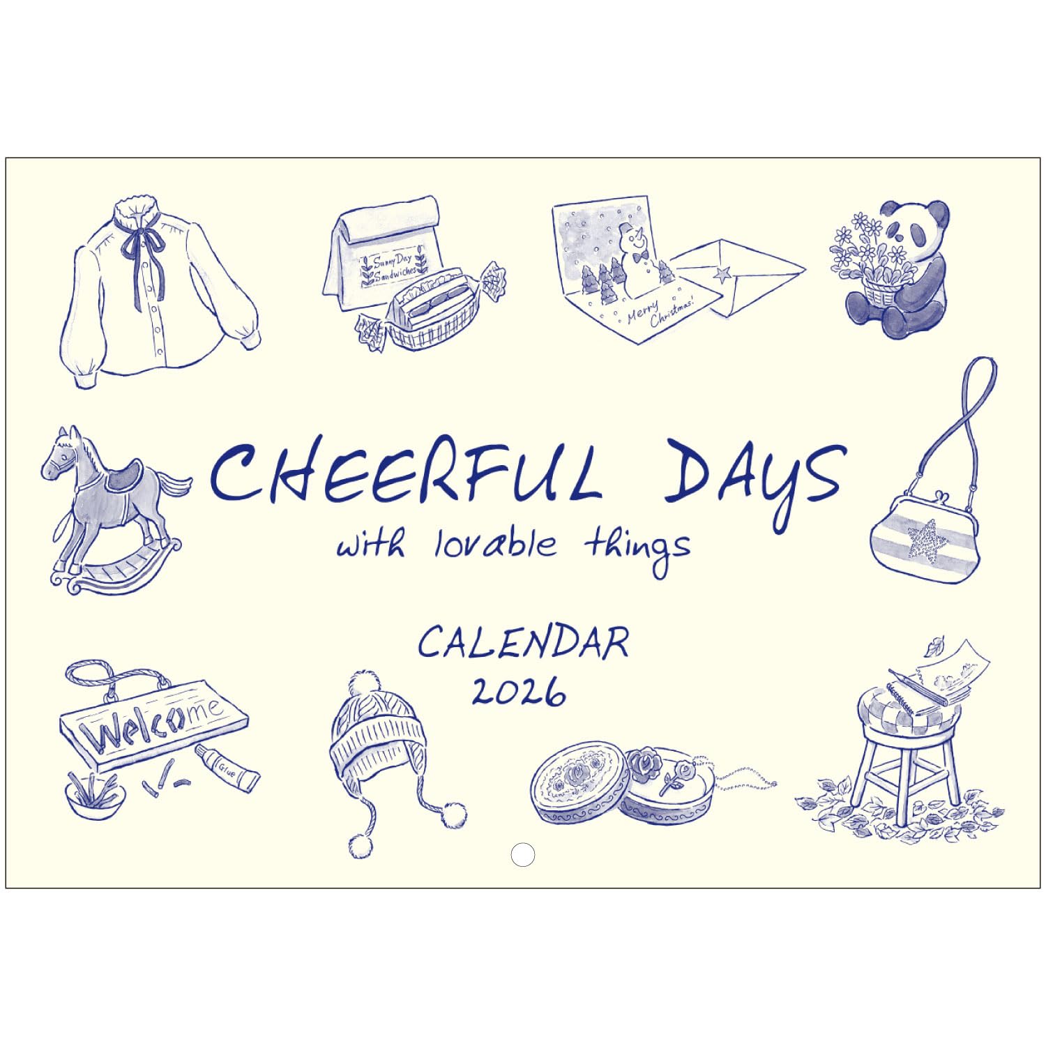 アクティブコーポレーション 2026 カレンダー 壁掛け チヤフルデイズ 26ACL-20 2026年 1月始まり